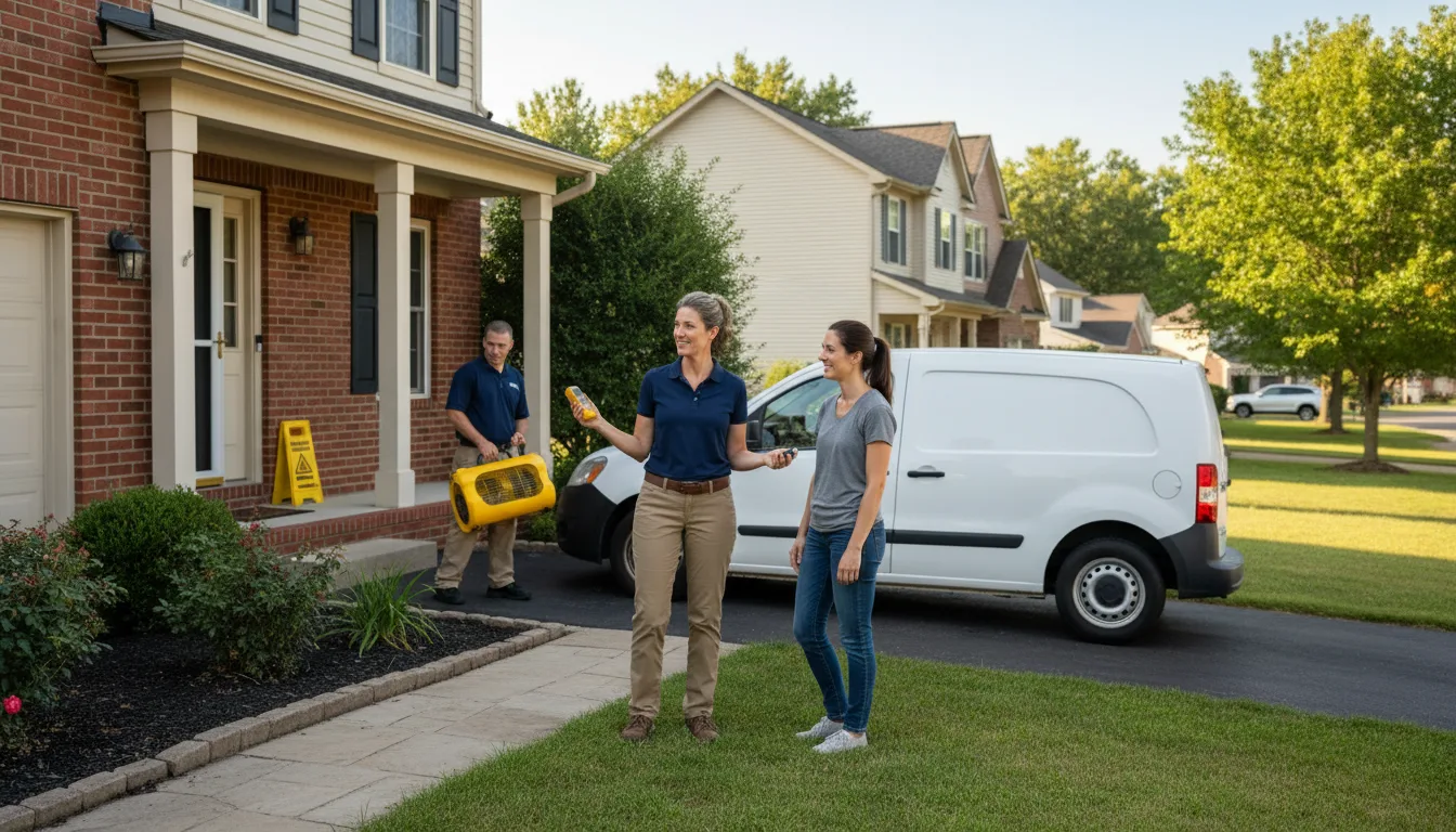Residential water damage restoration in Padroni, CO